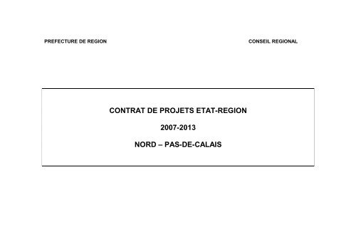 CONTRAT DE PROJETS ETAT-REGION 2007-2013 ... - Centre Inffo