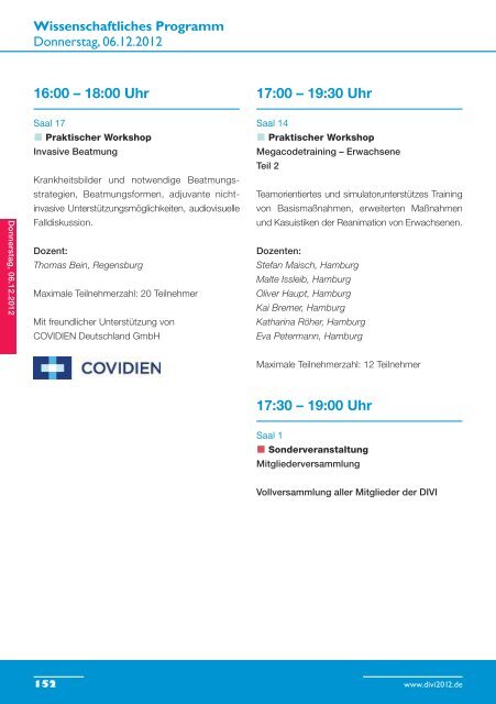 Hauptprogramm - DiVi 2012