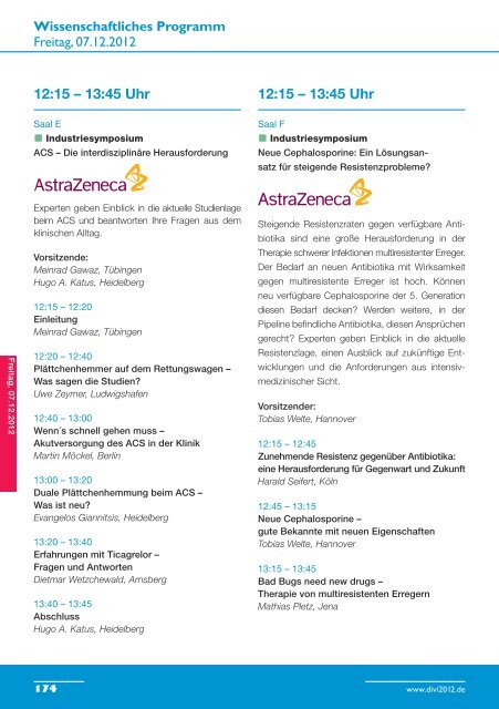 Hauptprogramm - DiVi 2012