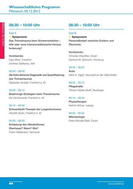 Hauptprogramm - DiVi 2012