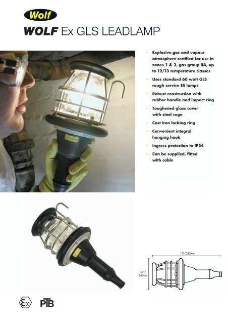 WOLF Ex GLS LEADLAMP - Safety Lamp of Houston Inc.