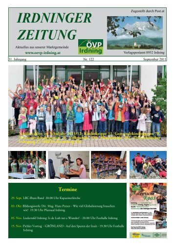 IRDNINGER ZEITUNG - Marktgemeinde Irdning