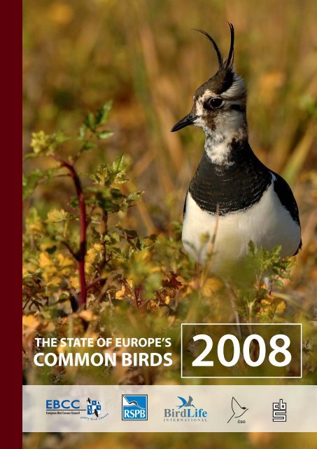 The State of Europe's Common Birds 2008 - European Bird Census ...