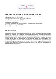 LES PUBLICS DES ARTS DE LA RUE EN EUROPE - Free