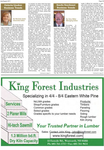 Page 14 The Softwood Forest Products Buyer - Miller Publishing ...