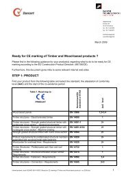 Ready for CE marking of Timber and Wood-based products - Danish ...