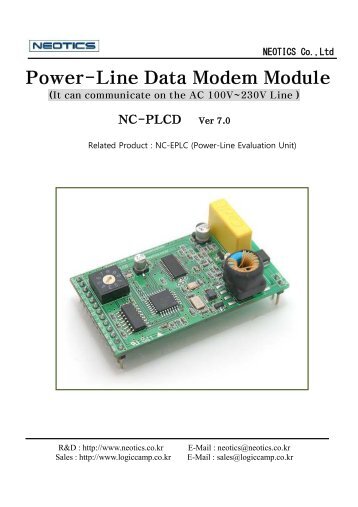 Power-Line Data Modem Module