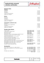 Hydraulically actuated clutches and brakes - Ortlinghaus