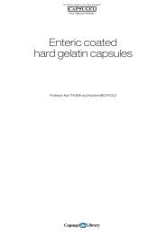 Enteric coated hard gelatin capsules - Capsugel