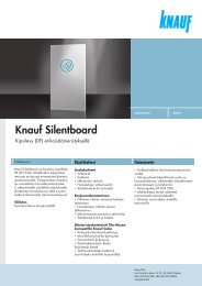 Knauf Silentboard -tuotekortti