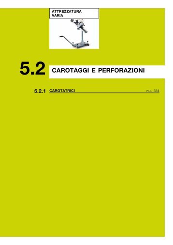 CAROTAGGI E PERFORAZIONI - Tecnotest