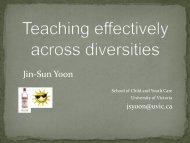 Jin-Sun Yoon - University of Victoria