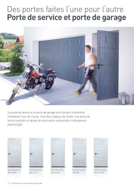 Porte sectionnelle plafond G60 CRAWFORD - MP2 Services