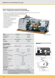 quantum D 210 x 400/quantum D 250 x  550 Drehmaschinen für den ...