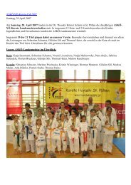 ASKÃ-NÃ-Karate LM - Karate Hayashi St. PÃ¶lten