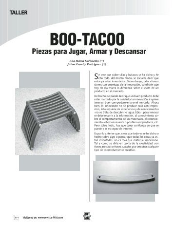Taller BOO-TACOO - Revista El Mueble y La Madera