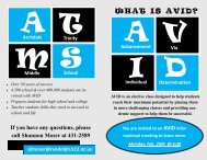 WHAT IS AVID? - Randolph County Schools