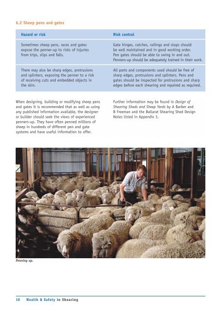 Health and Safety in Shearing (PDF 917kb) - WorkSafe Victoria