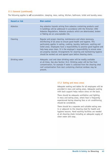 Health and Safety in Shearing (PDF 917kb) - WorkSafe Victoria