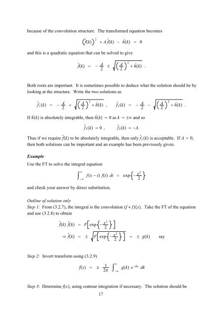 Fourier Transforms