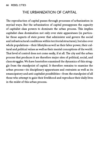 Rebel Cities-David Harvey