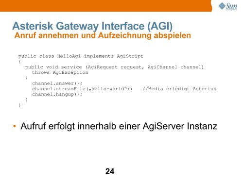 Asterisk + Java = OpenSource Telefonie