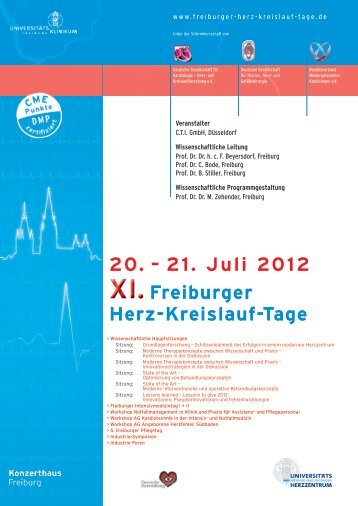 Programm Freiburger Herz-Kreislauf-Tage 2012 - Deutschen ...