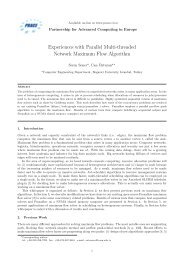 Experiences with Parallel Multi-threaded Network Maximum ... - prace