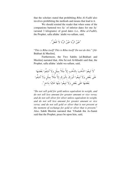 Warning Against Riba [ Usury ] Transactions - Islam House