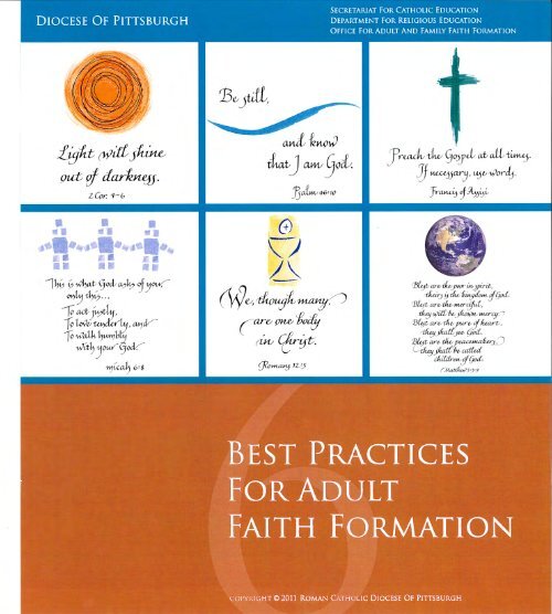 Best Practices in Adult Faith Formation. - Diocese of Pittsburgh