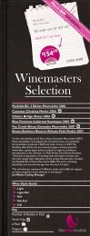 Winemaster's Selection February 2009 - Red - The Wine Society
