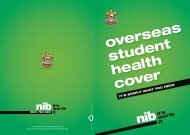 overseas student health cover - nib