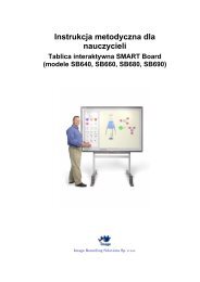 Instrukcja metodyczna dla nauczycieli - Tablice interaktywne SMART