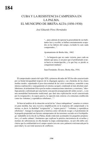 Cuba y la Resistencia campesina en la palma. El municipio de ...