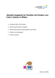 Aktuelle Angebote für Familien mit Kindern von 0 bis 3 Jahren in ...