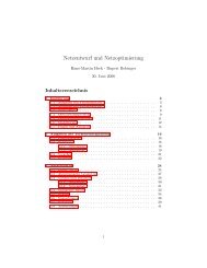 Netzentwurf und Netzoptimierung - Institut für Verkehrswirtschaft ...