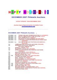 HAPPY HOLIDAYS !!! DECEMBER 2007 Philatelic Auctions - Japhila