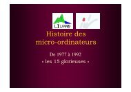 Histoire des micro-ordinateurs - IUT Bayonne