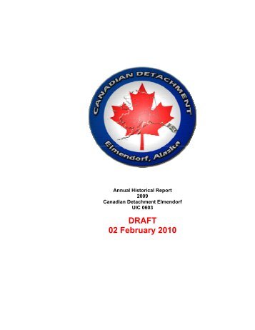 Canadian forces Component - Joint Base Elmendorf-Richardson