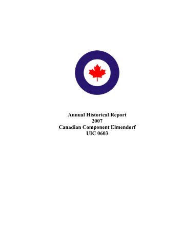 Canadian forces Component - Joint Base Elmendorf-Richardson