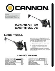 Easi and Lake-Troll HS Manual - Cannon Downriggers
