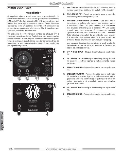 BASS SPEAKER ENCLOSURES (Series IV) - Pro Music