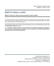 BSDF FIT UTILITY IN ASAP - Breault Research Organization, Inc.