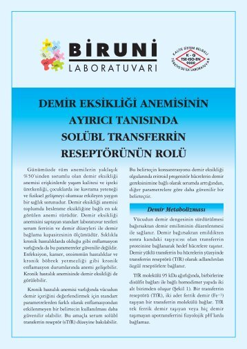 Demir EksikliÄi Anemisinin AyÄ±rÄ±cÄ± TanÄ±sÄ±nda SolÃ¼bl Transferrin ...