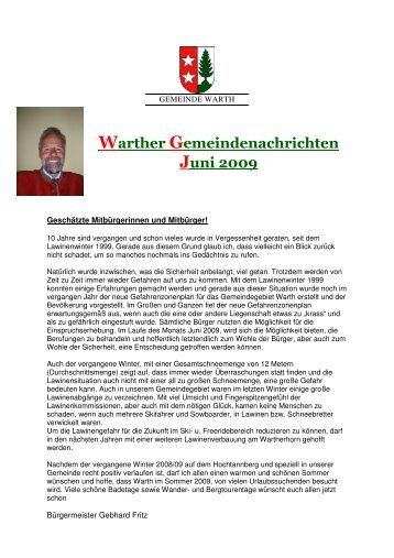 2009 Gemeindenachrichten 06.pdf - Gemeinden Warth und SchrÃ¶cken