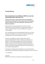 Pressemitteilung Borussia Dortmund erneut Meister: BVB-Fans ...