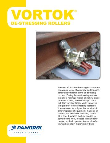 VORTOK De-Stressing Rollers - Pandrol USA