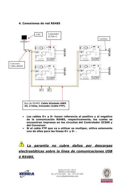 Manual Conv. USB a RS485 May-08.pdf - Zebra Electronica