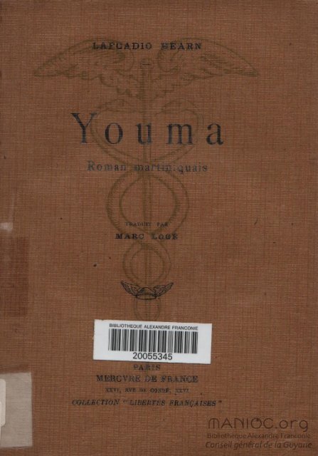 Youma : roman martiniquais - Manioc