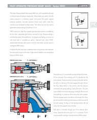 PILOT OPERATED PRESSURE RELIEF VALVE - Series VR4V